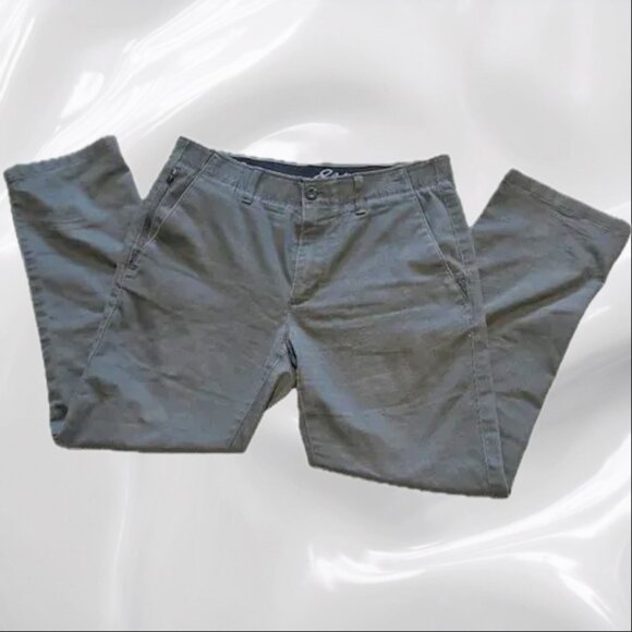 MENS Eddie Bauer WPL 9647 Khaki Pants - Dark Grey 34x30 - Picture 1 of 5